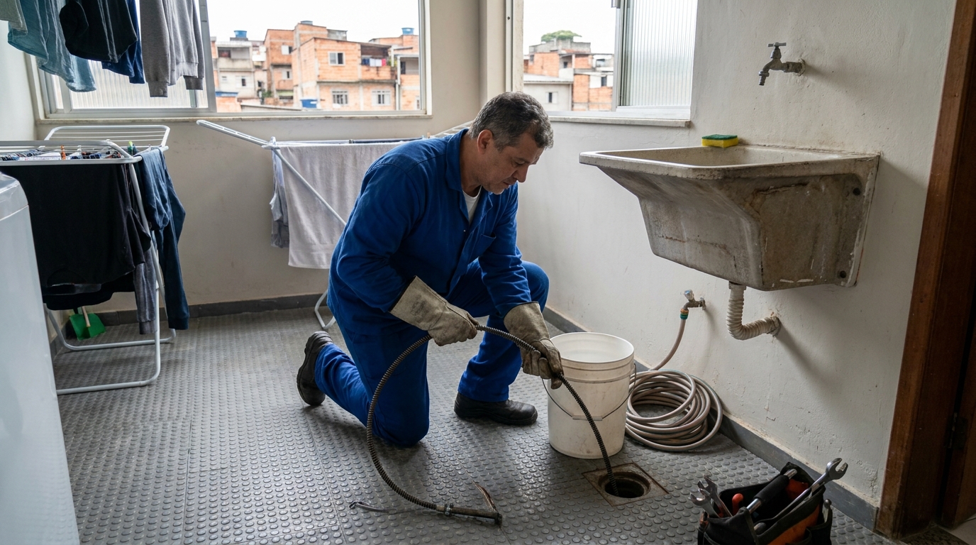 Desentupimento de Ralos Externos no Baú, Cuiabá‑MT